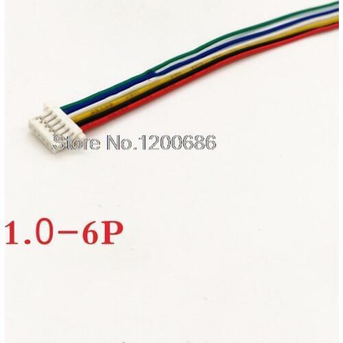 SH1.0 6Pin Male Plug Connector With Wire Cable 8cm
