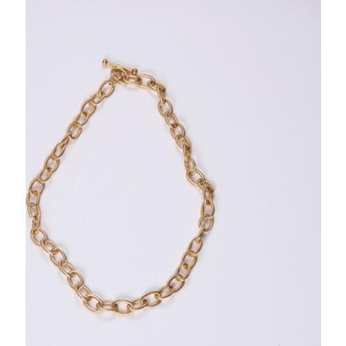 JOOLIM High End Gold Finish Individuality Big Circle Sweater Necklace Trendy Jewelry Wholesale