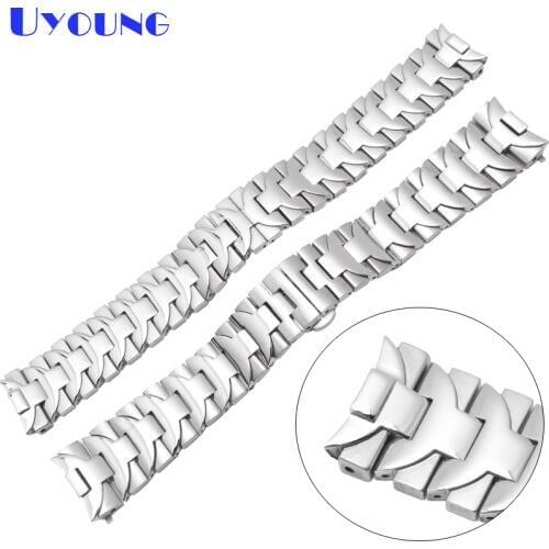 UYOUNG Metal Watch Straps