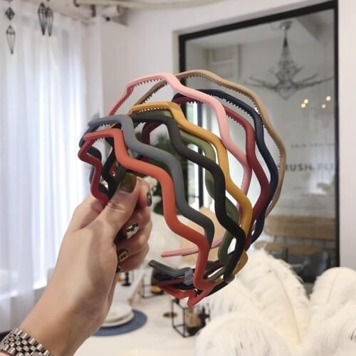 Wave Toothed Matte Hairbands For Women Headband Korea Hair Accessories Hair Band Flower Headbands Head Wrap