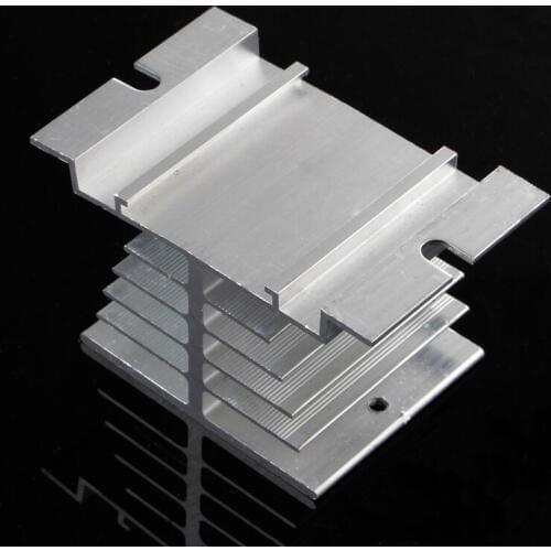 1Pc Single Phase Solid State Relay SSR Heat Sink Aluminum Dissipation Radiator