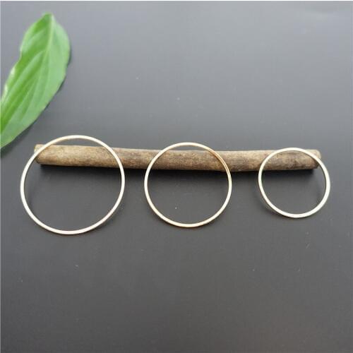 20pcs Metal Round Pendant Charms Gold DIY Earring Bracelet Making Accessories Jewelry Findings Wholesale Handwork