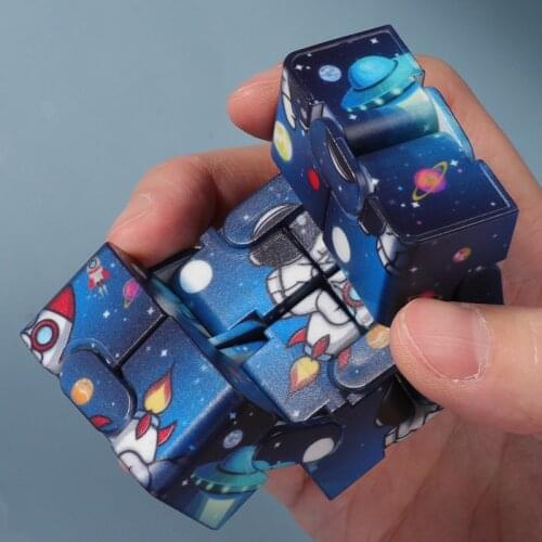 2021 Fidget Toy Autism Anti Stress Relief Space Odyssey Creative Infinite Cube Magic Cube Office Flip Cubic Puzzle Stop Stress