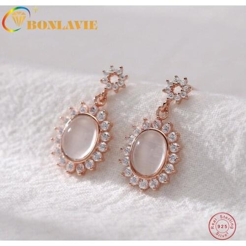 Серебряные серьги BONLAVIE China At AliExpress