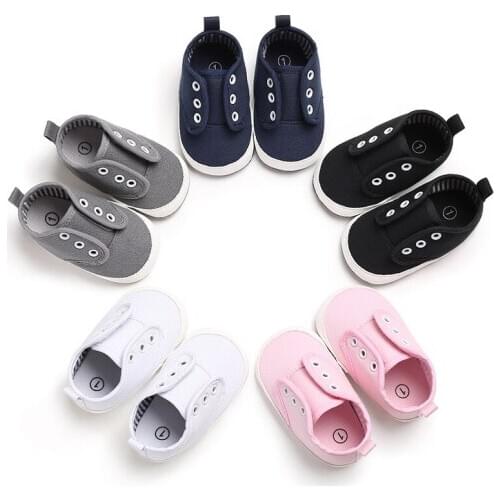 Spring and Autumn Boys and Girls Baby 0-1 Years Canvas Casual Boots Baby Toddler Shoes