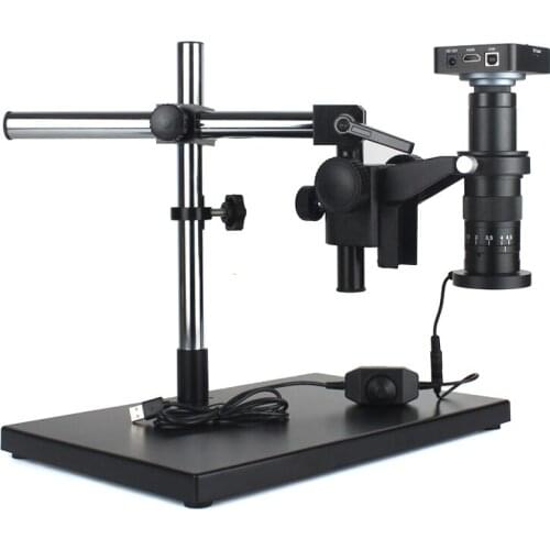 1080P HDMI digital microscope for electronic soldering 300X 38MP microscope camera USB LED Ring Light professional repair