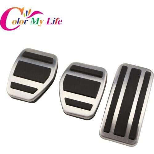 Color My Life Car-Styling Stainless Steel Car Interior Pedals Auto Pedal Protection Cover for Peugeot 208 2014 - 2020 Parts