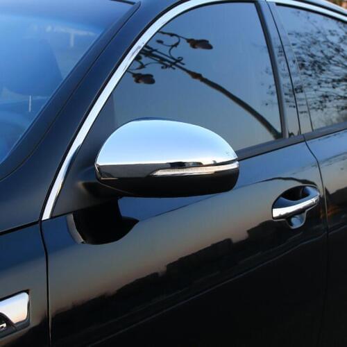 For Kia Optima K5 JF 2016 2017 2018 Car Exterior Rear View Mirror Cover Trim Styling Overlay Mouldings Chrome ABS 2Pcs/set