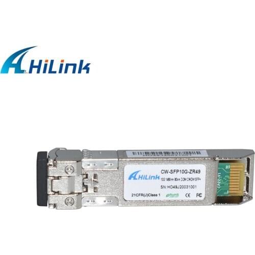 Duplex LC 10G 1490nm 80km ZR CWDM SFP+ Transceiver with DOM Function