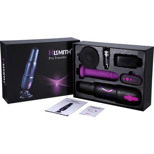 Hismith auto vibrators Pro Traveler Thrusting Machines adult toy Gift Package Dildo with suction cup vibrator sex toys for Women