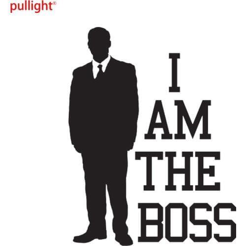 I AM THE BOSS Car Styling Decorative Decals Personalized Motorcycle Stickers Accessories