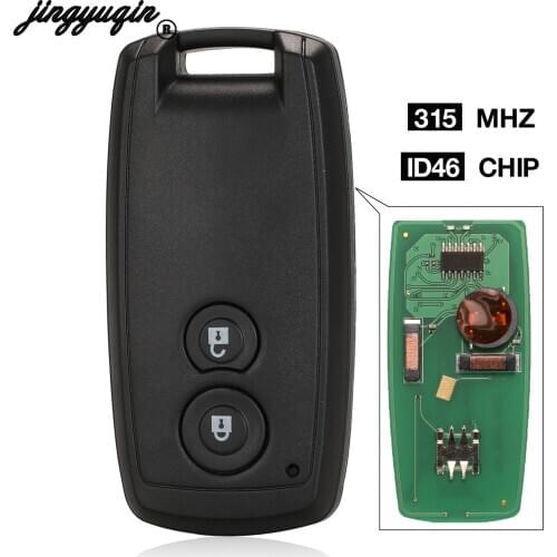 Jingyuqin TS006 Smart Remote Key 2 Buttons 315Mhz ID46 For Suzuki SX4, Grand Vitara, Swift, FCC: KBRTS003, CMIT ID: 2005DJ0233