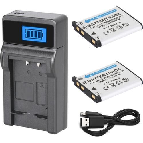 KLIC-7006 Battery (2-Pack) + Charger For Kodak EasyShare M22, M23, M200, M522, M530, M531, M532, M552, M575, M577 Digital Camera