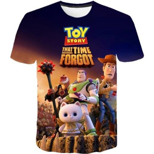 Summer Disney Toy Story Kids T Shirt 3D Print Cute Funny T-shirt Fashion O-neck Casual Short Sleeve Cartoon Anime T-shirt