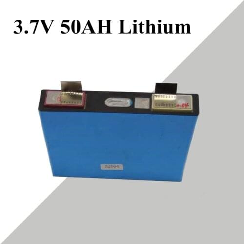 3.7V 50AH lithium polymer battery real capacity 52ah li ion battery solar panel electric car DIY 12V electric motorcycle