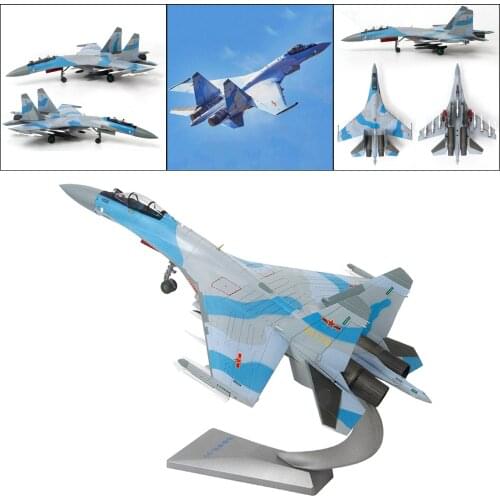 Diecast Flanker-E Sukhoi Su-35 Fighter 1/72 Alloy Model Plane w/ Stand Commemorate Home Educational Toy Collectables