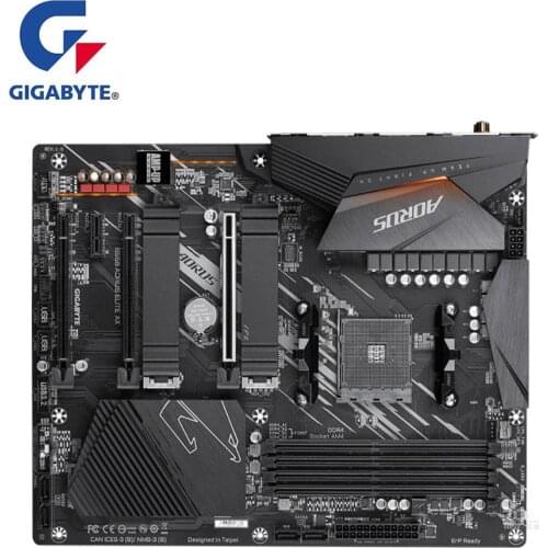 For Gigabyte GA B550 AORUS ELITE AX Motherboard AM4 DDR4 B550 Used Desktop Mainboard Support R5 R7 5800X 5600X 5300X