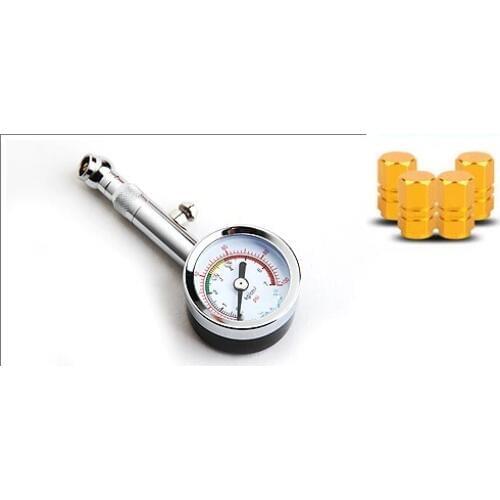 Mini tire pressure gauge tyre pressure monitor with tire exhaustion outgassing valve