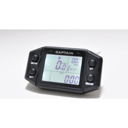 Multifunction Hour Meter Digital Self Powered Engine Tachometer Speed Meter with Voltmeter Service Reminder Gauge