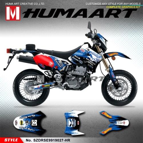 HUMAART Dirt Bike Decals MX Stickers for DRZ400SM DRZ 400 Enduro 1999 to 2019 KLX 400R 2002 to 2004