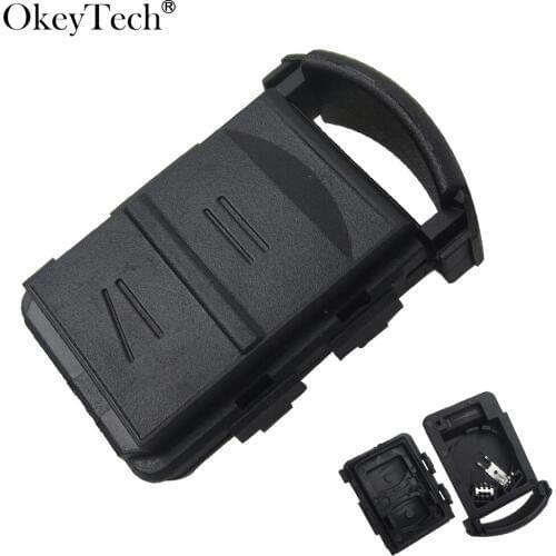 Okeytech High Quality 2 buttons Remote Case Shell For Opel Corsa Vauxhall Car Key with battery holder no words on the backside
