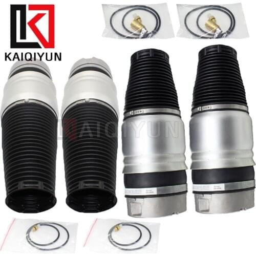 Front&Rear For Audi Q7 Porsche Cayenne VW Touareg 2004-2010 4PC Air Sleeve Bellow Suspension Spring Bag 7L6616403B 7L6616503B