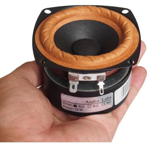 3" inch 4ohm 8ohm 15W Full Range Speaker Audio Stereo Woofer Loudspeaker Horn Trumpet DSG-3F-15W-02B
