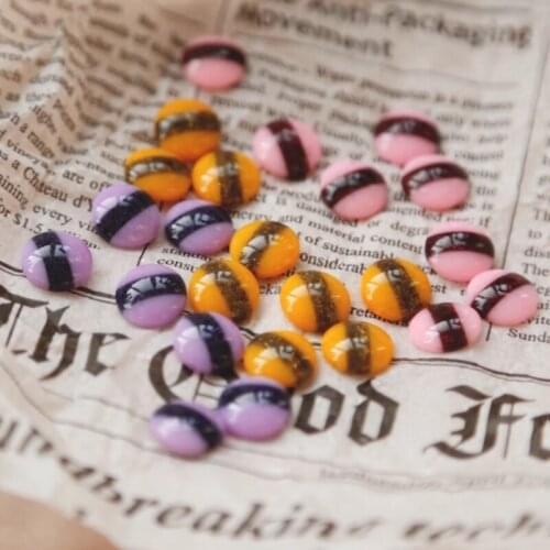 Sandwich half pill 3 colors available, retro diy hand-made material, earring material accessories