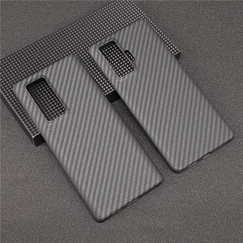 Real Carbon Fiber Lens Protection Phone Case for VIVO X50 Pro Plus Carbon Fiber Hard Cover Cases