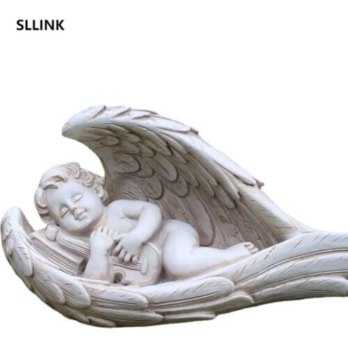 Style Kids Angel Boy Angel Resin Craft Ornament Living Room Entrance Bedroom Garden home decoration accessories for living room