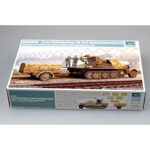 Trumpeter 01524 1/35 German 2cm Flakvierling 38 auf Selbstfahrlafette - Scale Model Kit
