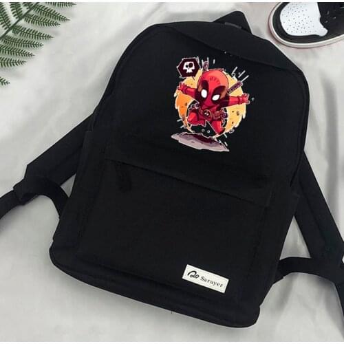 Funny Cartoon Deadpool Backpack Teenagers New Fashion School Bagpack Harajuku Travel Shoulder Laptop Bags Boys Girls Sac A Dos