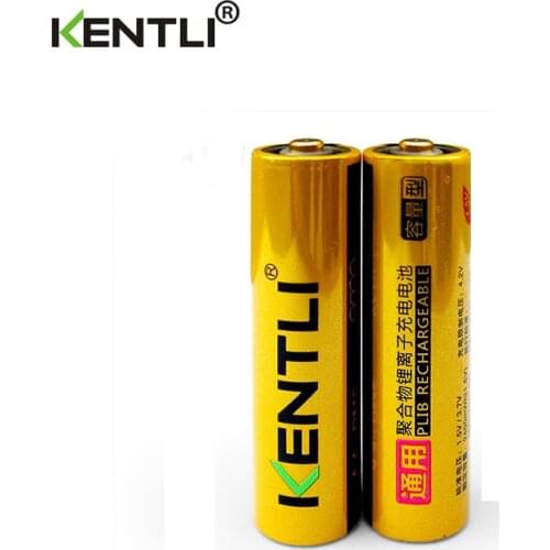 KENTLI 2 pcs of batteries wholesale good packing AA 1.5V 2400mWh lithium li-ion battery in digital battery