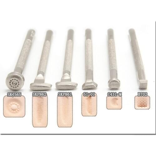 2020New Leathercraft Carving Different Shape Stamp Punch Set Saddle Making Tools for Leather Craft Working Flower Patterns Shape