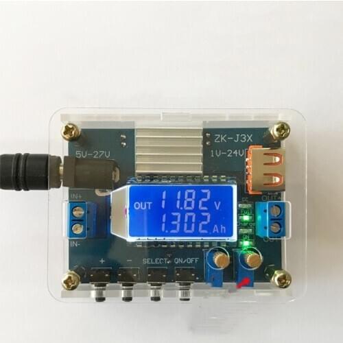 3A high precision DC adjustable buck module constant voltage and constant current liquid crystal display capacity display
