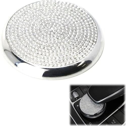 Car Center Control Mouse Multimedia Button Knob Diamond Cover Trim for Mercedes Benz C E GLC Cl W205 W213 X253