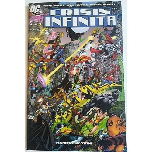 Infinite CRISIS No. 4, DC COMICS, ED. PLANETA - 2008, 1ª Spanish edition, COMIC BOOK, author GEOFF JOHNS, MINI series
