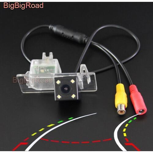 BigBigRoad Car Intelligent Dynamic Track Rear View Camera For Volkswagen Tiguan L Passat B6 Sedan Passat B7 Polo Golf 7 Phideon