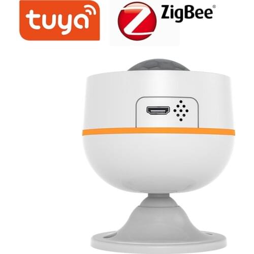 Tuya ZigBee 3.0 PIR Motion Sensor Detector Battery Built-in 5V 1A USB Power Temperature Humidity Wireless Smart Life App