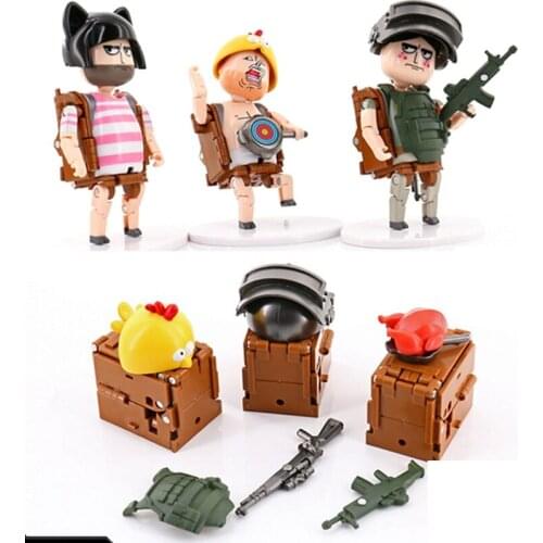 Deformation LDCH-01 Landing into a box of crazy chicken team model toys