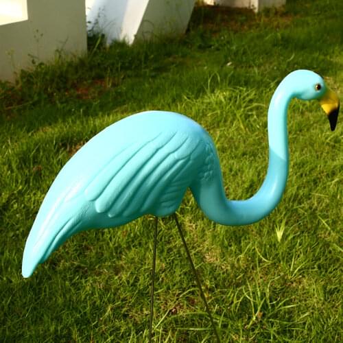 Flamingo Lawn Decoration Plastic Artificial Decorate Flamingo Figurines Flamingo Ornament Yard Garden Ornaments Balcony Arts