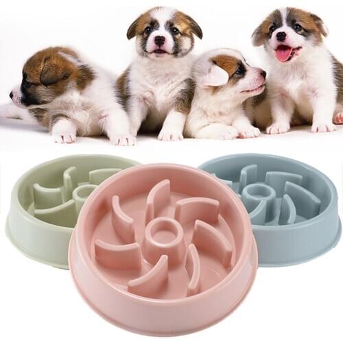 Pet Dog Feeding Food Bowls Puppy Slow Down Eating Feeder Dish Bowel Prevent Obesity Dogs Supplies Dropshipping
