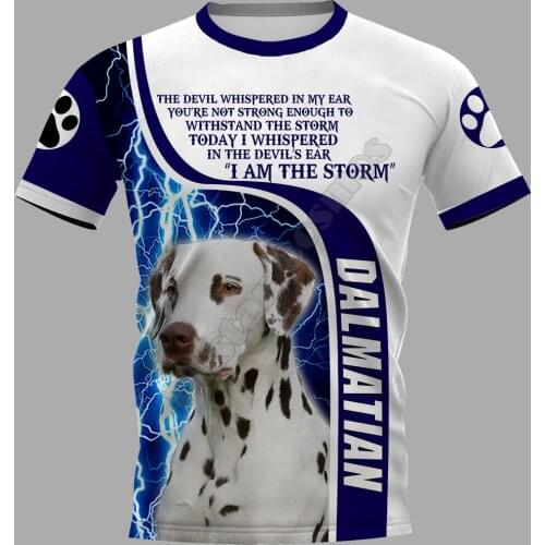 PLstar Cosmos Dalmatian 3D Printed t-shirt Harajuku Streetwear T shirts Funny Animal Men For Women Short Sleeve 09