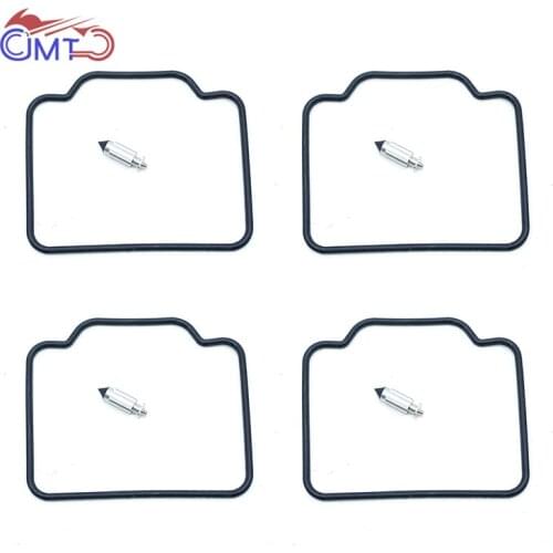 4x Carburetor Carb Chamber Float Bowl Gaskets Float Valves for Honda Nighthawk CB700SC CB750 CB 700 SC 750 Rebuild Repair Kit