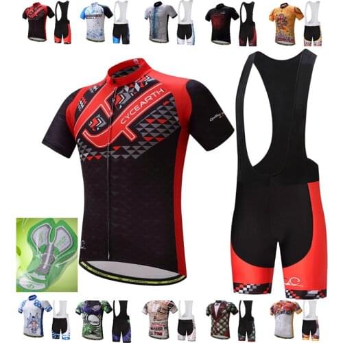 New Cycling Jersey 2019 Summer Equipment Short Sleeve Quick Dry Clothes Set Bicycle Clothes Ropa Ciclismo Bib shorts