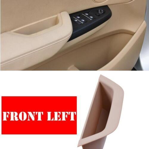 LHD RHD Beige Seat Car Front Rear Left / Right Interior Door Handle Inner Panel Pull Trim Cover For BMW X3 X4 F25 F26 2010-2017