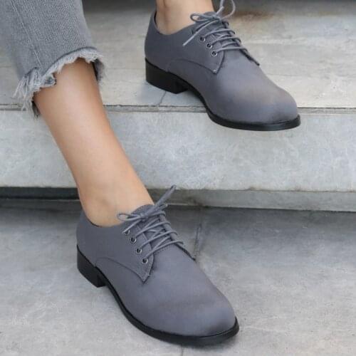 Mio Gusto brand BERTA, Gray Color, Suede , Low Heel High Quality Womens Casual Comfort Oxford Shoes , shoes for women , designer shoes , ladies flat shoes