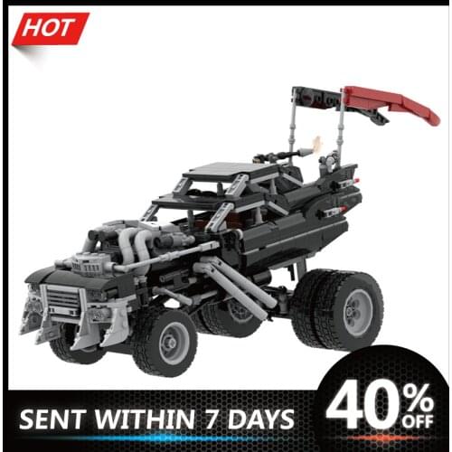 MOC The Gigahorse Simulation Armored Car Model Building Blocks Bricks Diy Toys Educational Birthday Gift For Children