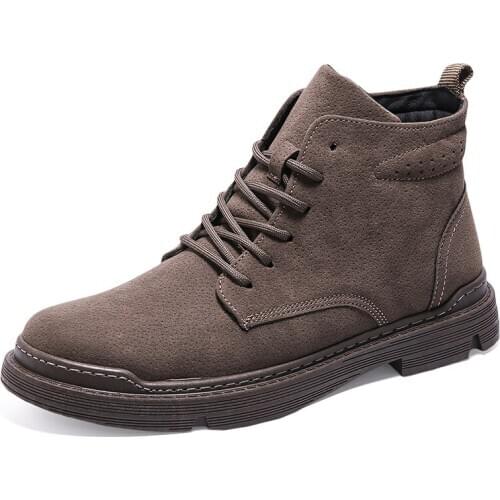 2020 Winter New Style Hot Men High Top Ankle Boots Male Casual Shoes Boys Platform Zapatos Hombre Guys Walking Footwear