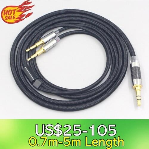 LN007553 6.5mm XLR 4.4mm Super Soft Headphone Nylon OFC Cable For Sol republic Master Tracks HD V8 V10 V12 X3 Headphone